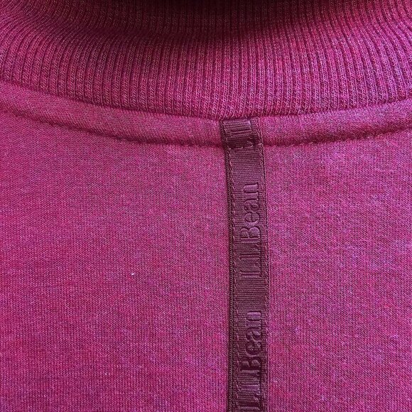L.L.Bean Red Burgundy Long Sleeve Turtleneck Tunic Top, Soft Modal Blend, Size L - Picture 9 of 11